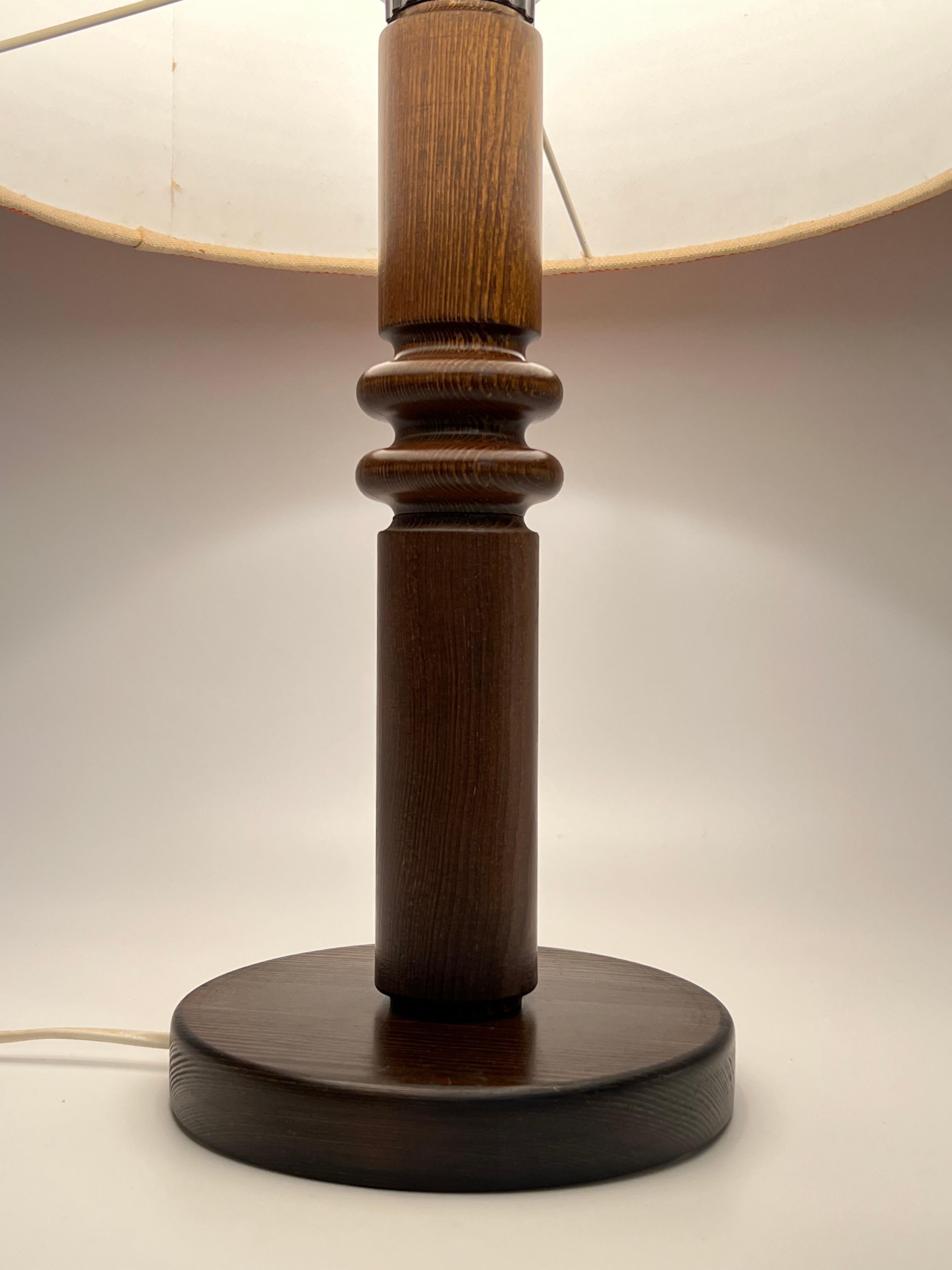 Swedish Design, Nature Pine Table Lamp, 1970s, Uno Kristiansson Style For Sale 13