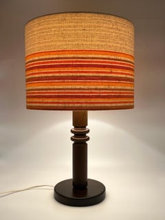 Swedish Design, Nature Pine Table Lamp, 1970s, Uno Kristiansson Style