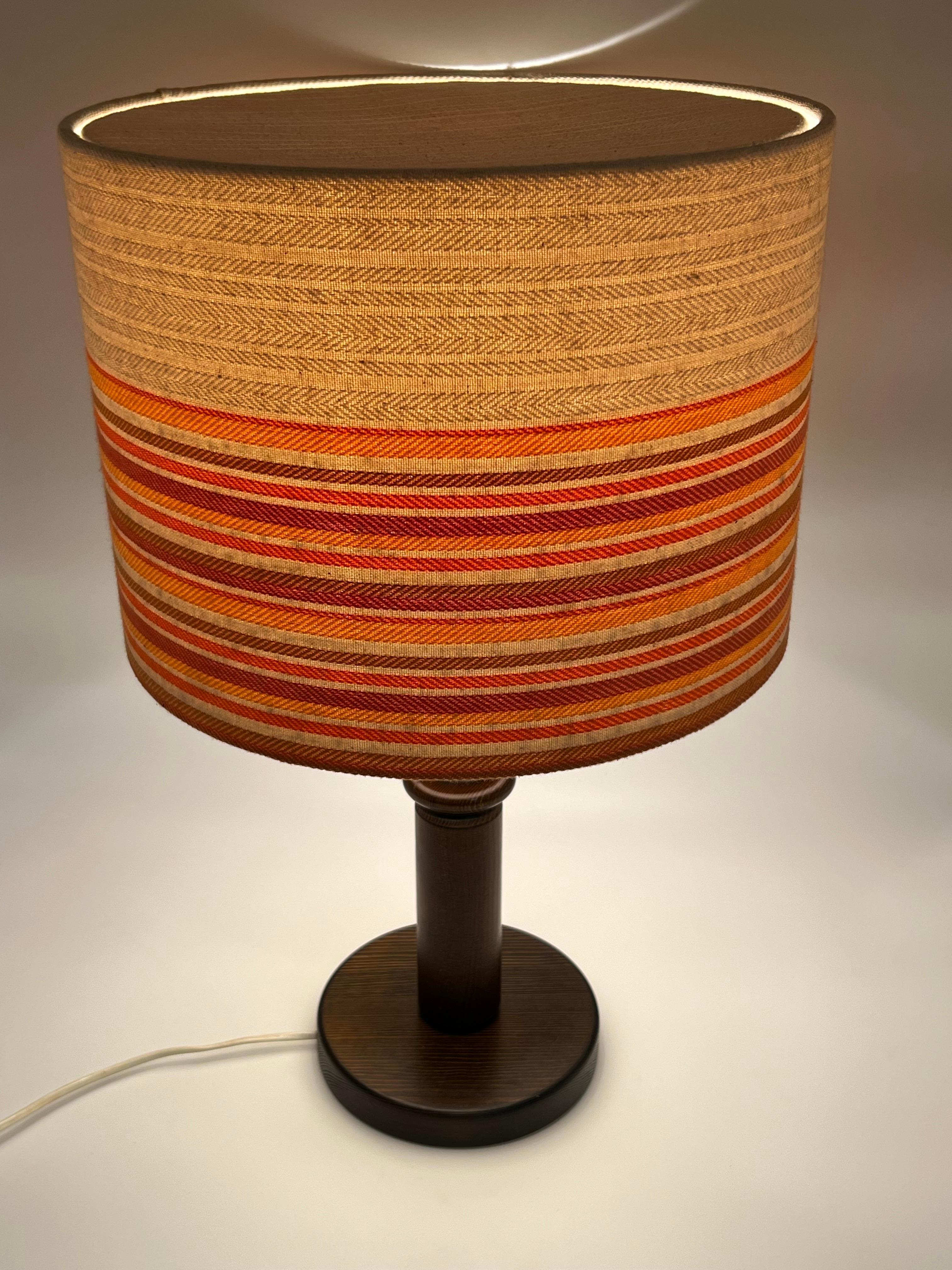 Scandinavian Modern Swedish Design, Nature Pine Table Lamp, 1970s, Uno Kristiansson Style For Sale