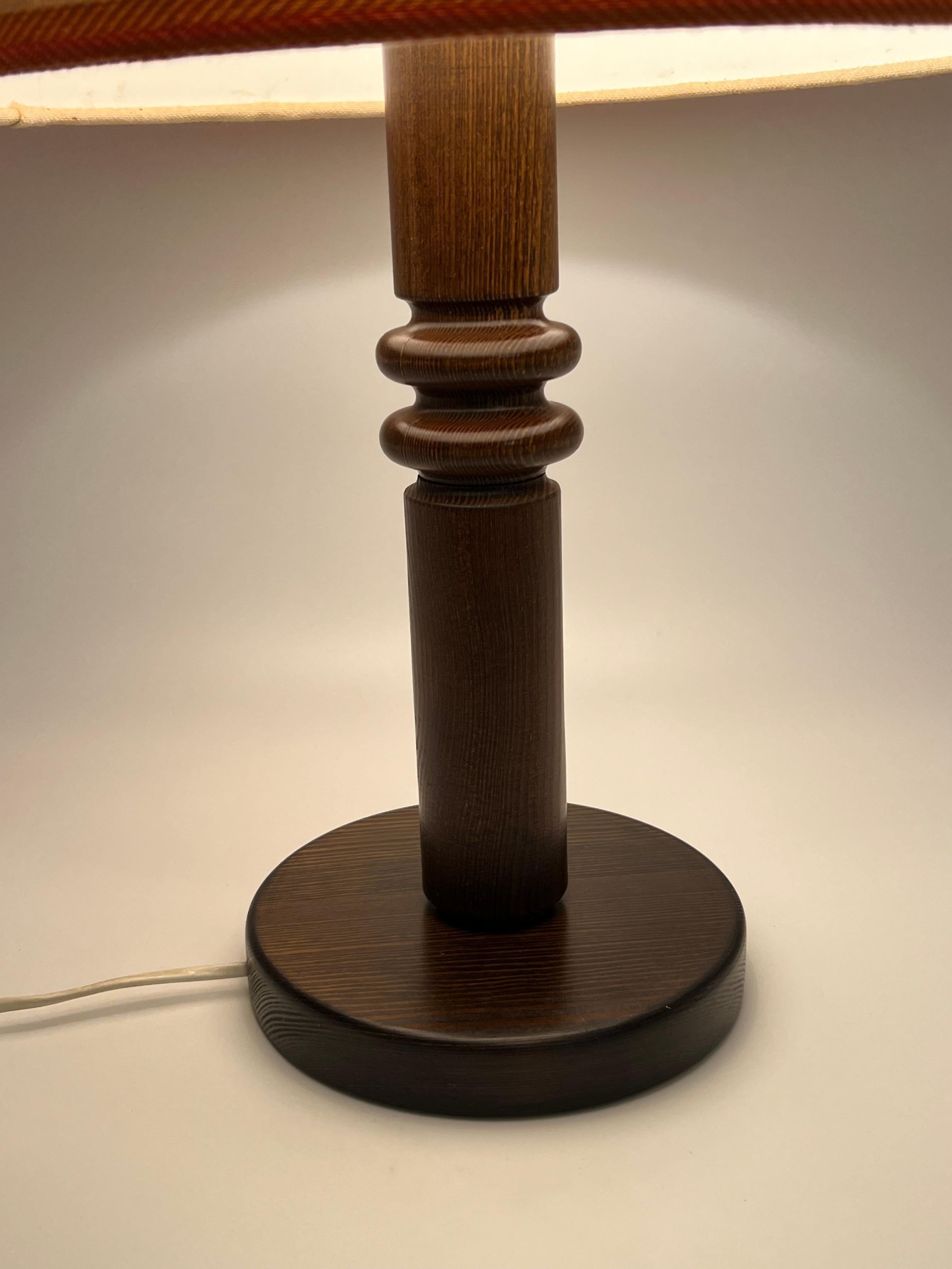 20th Century Swedish Design, Nature Pine Table Lamp, 1970s, Uno Kristiansson Style For Sale
