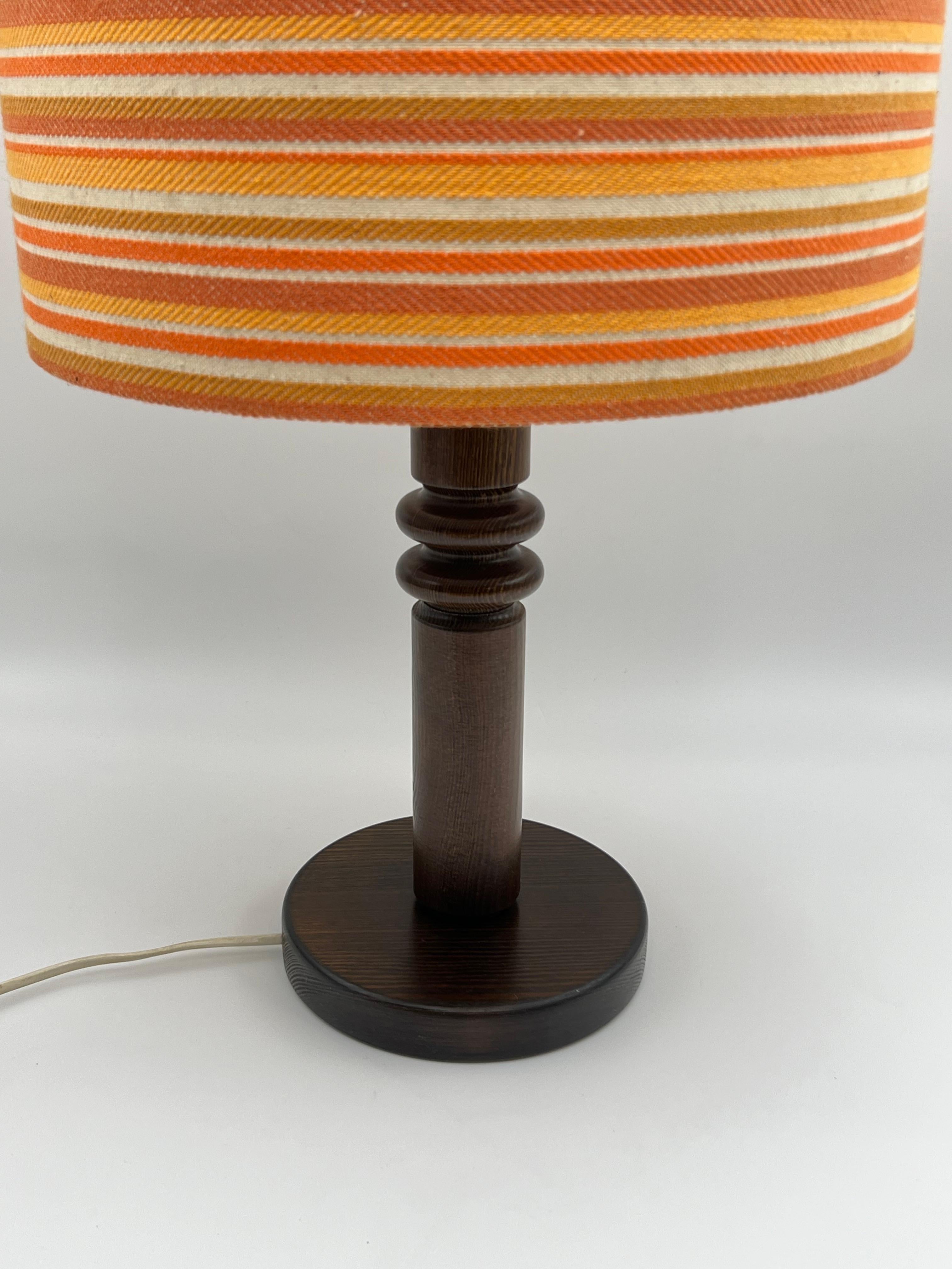 Swedish Design, Nature Pine Table Lamp, 1970s, Uno Kristiansson Style For Sale 3