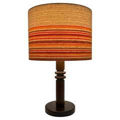 Design svedese, Lampada da tavolo in pino Nature, anni '70, stile Uno Kristiansson