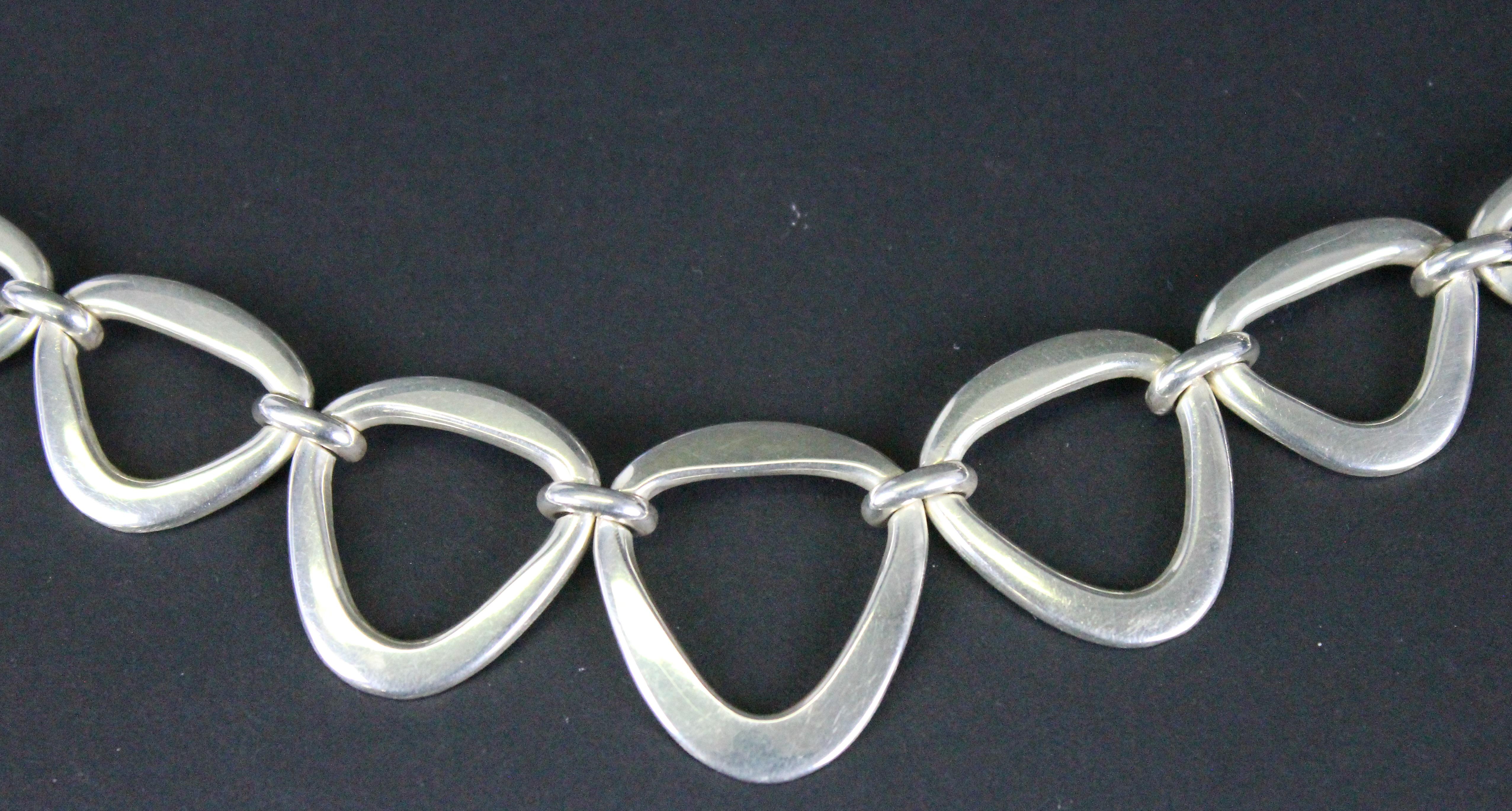 Swedish Design Sterling Silver by Stina Sökjer Petersen 1978 Necklace 2