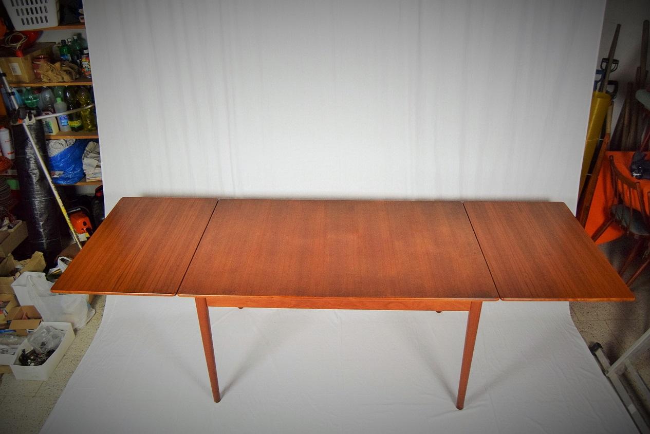 Swedish Design Teak Extending Dining Table Designed by Nils Jonsson, 1960s 7