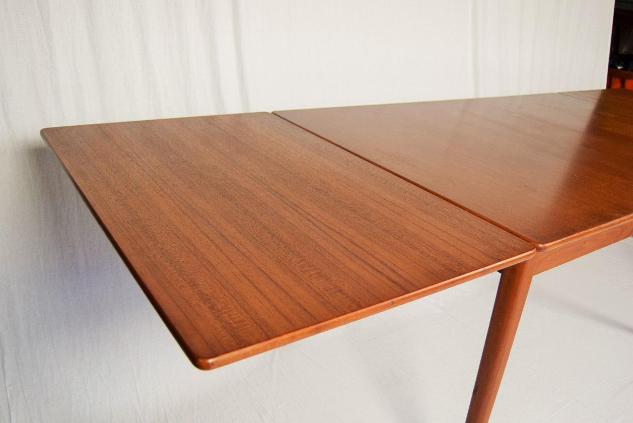 Mid-20th Century Swedish Design Teak Extending Dining Table Designed by Nils Jonsson, 1960s