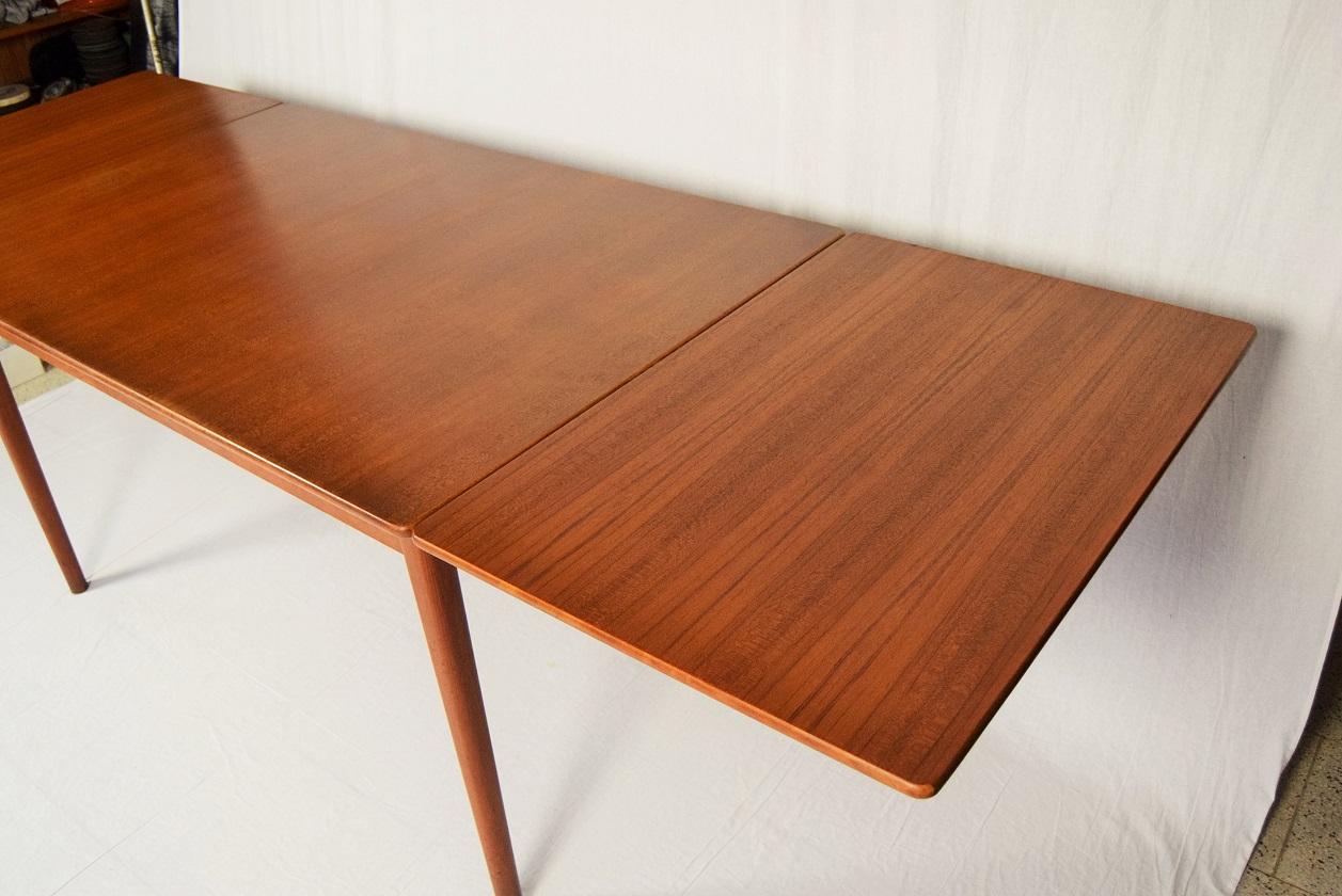 Swedish Design Teak Extending Dining Table Designed by Nils Jonsson, 1960s 2