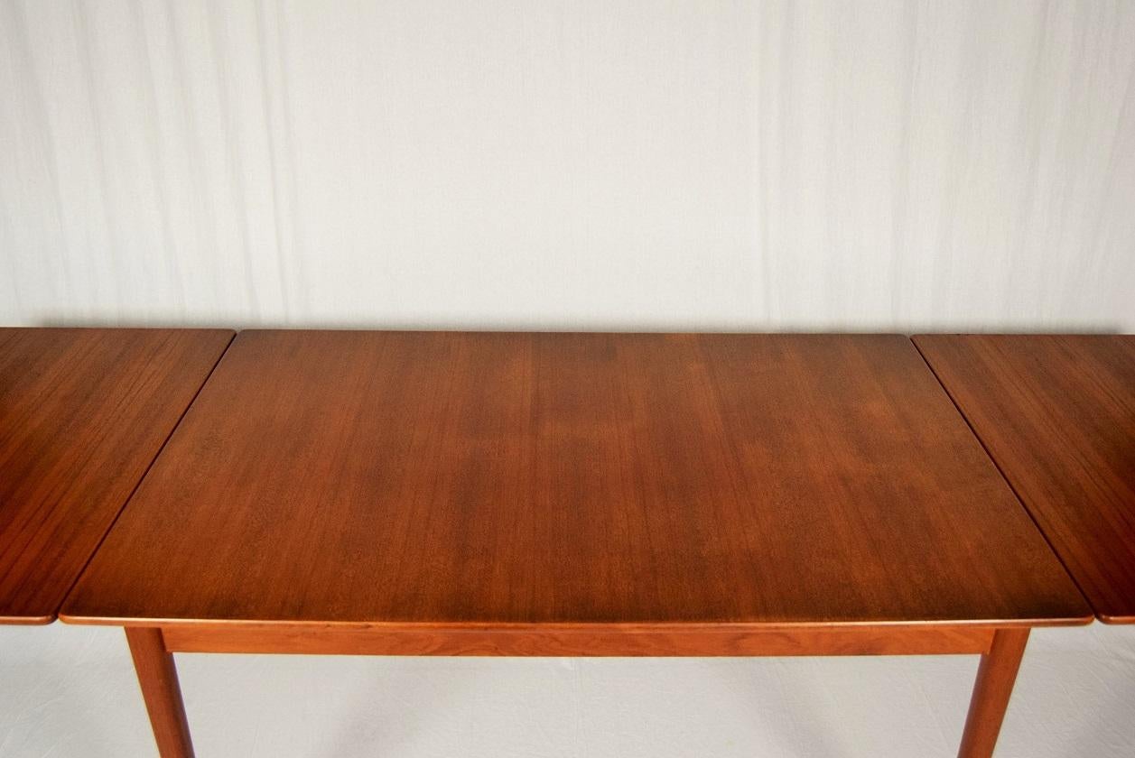 Swedish Design Teak Extending Dining Table Designed by Nils Jonsson, 1960s 3