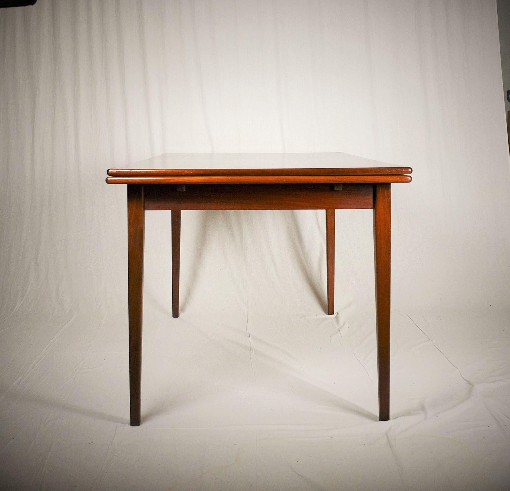 Swedish Design Teak Extending Dining Table Designed by Nils Jonsson, 1960s 4