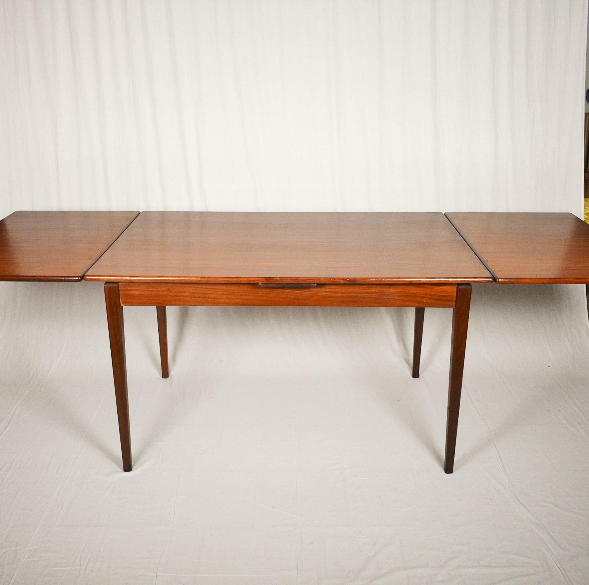 Swedish Design Teak Extending Dining Table Designed by Nils Jonsson, 1960s 5
