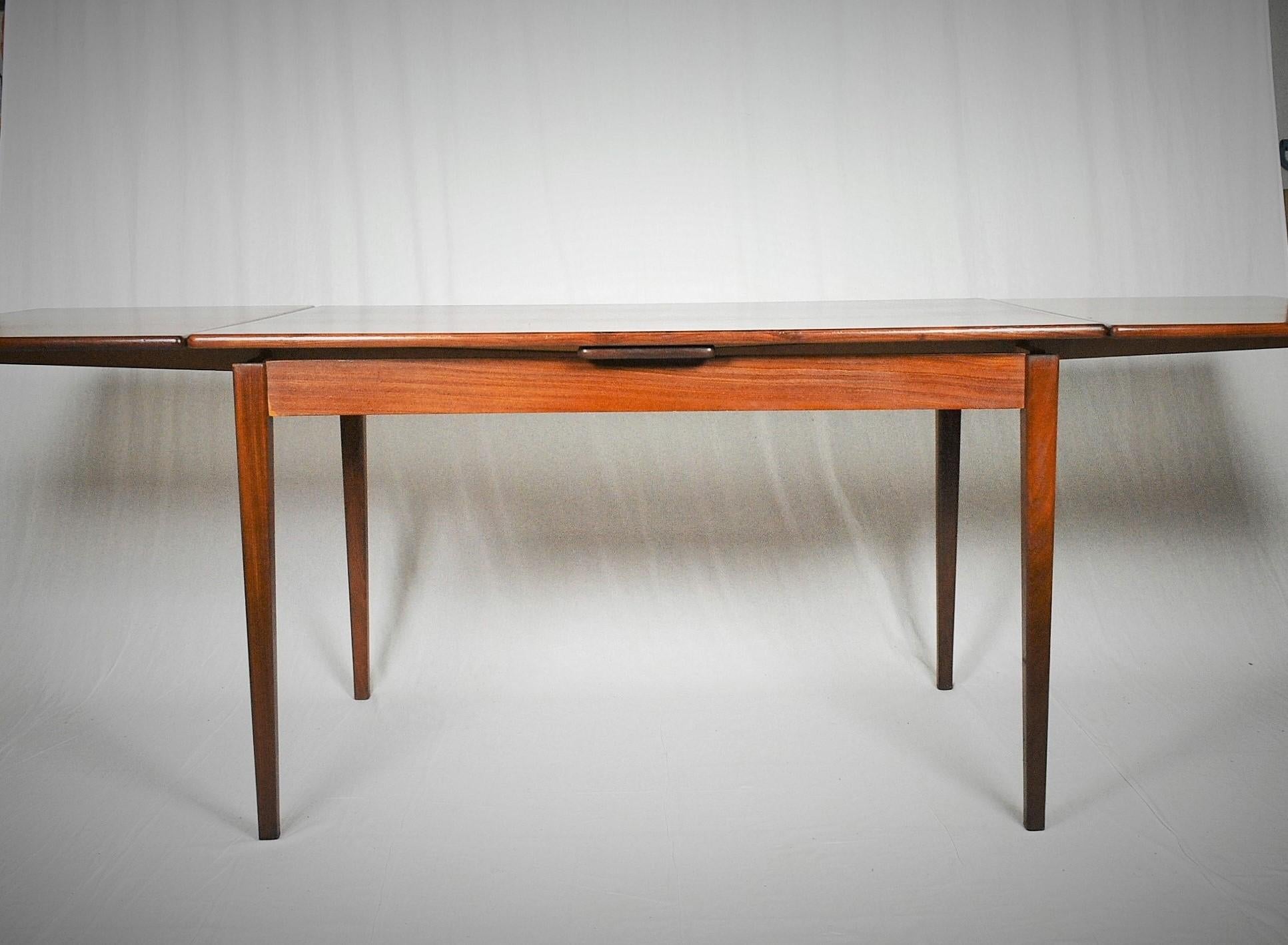 Swedish Design Teak Extending Dining Table Designed by Nils Jonsson, 1960s 6