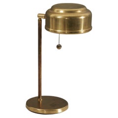 Retro Swedish Designer, Adjustable Table Lamp, Brass, 1960s