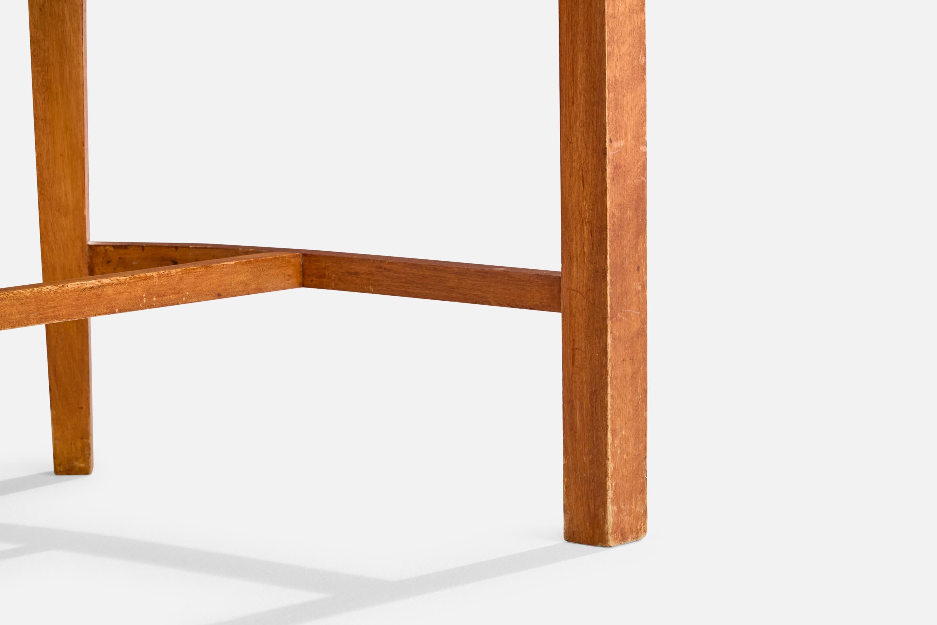 Designer suédois, fauteuil, bouleau, cuir, Suède, années 1900 en vente 5