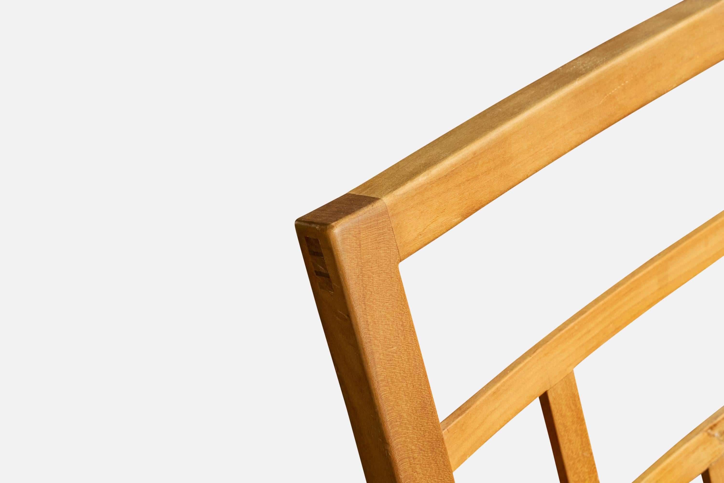 Swedish Designer, Armchair, Wood, Fabric, Sweden, 1960s For Sale 3