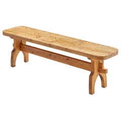 Créateur suédois, banc, pin, Suède, années 1960