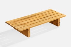Swedish Designer, Bench, Pine, Sweden, 1970s