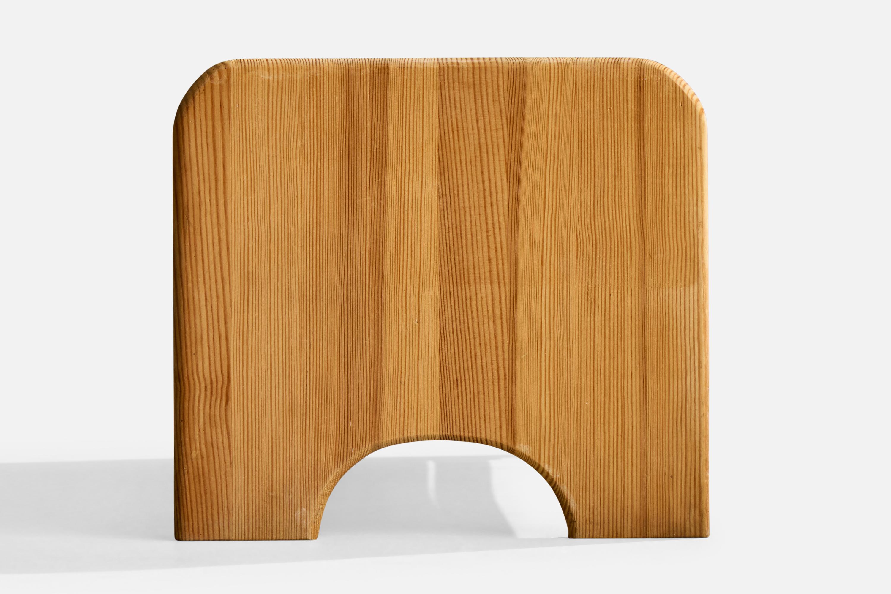Late 20th Century Swedish Designer, Bench, Pine, Sweden, 1970s For Sale