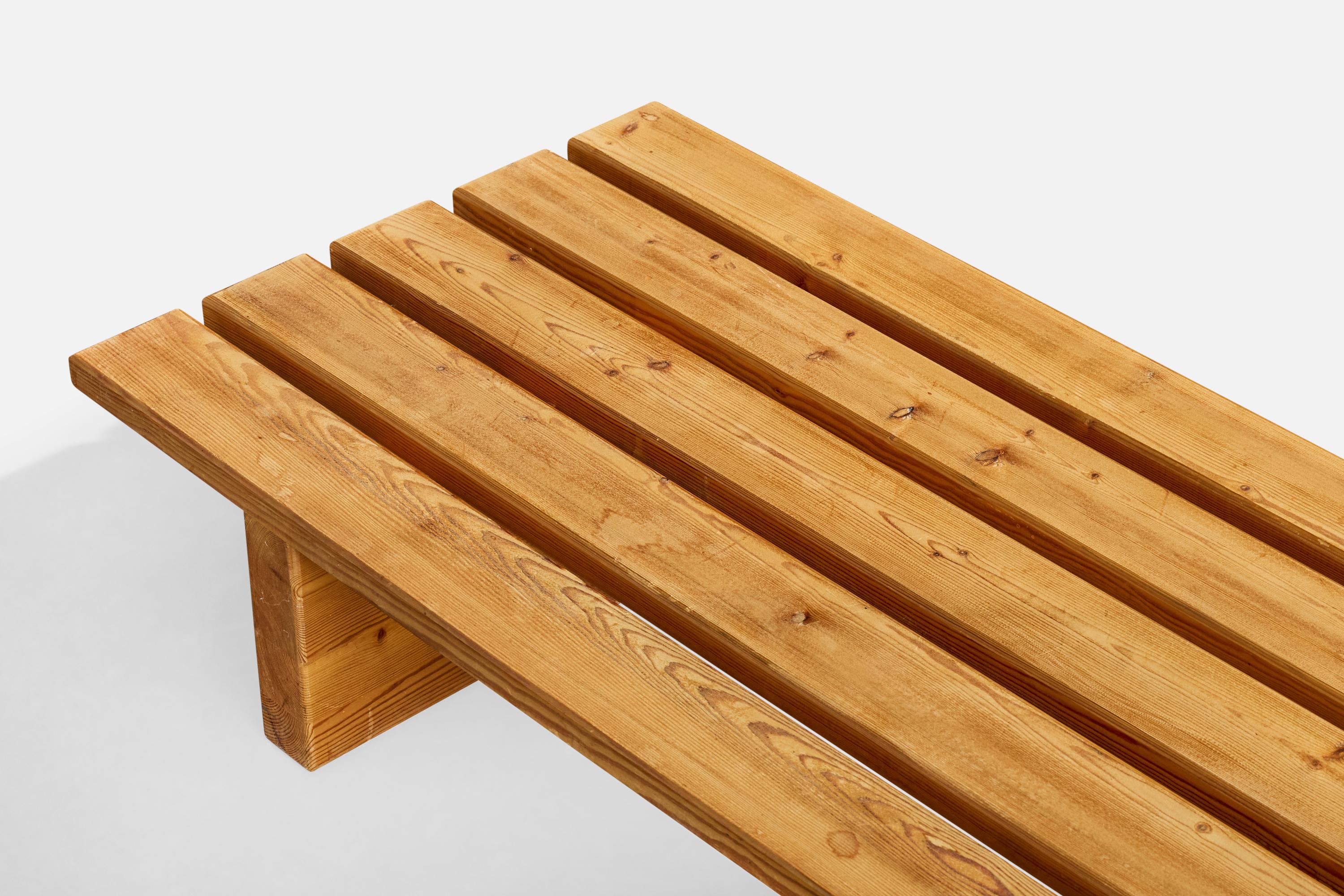 Fin du 20e siècle Créateur suédois, banc, pin, Suède, années 1970 en vente