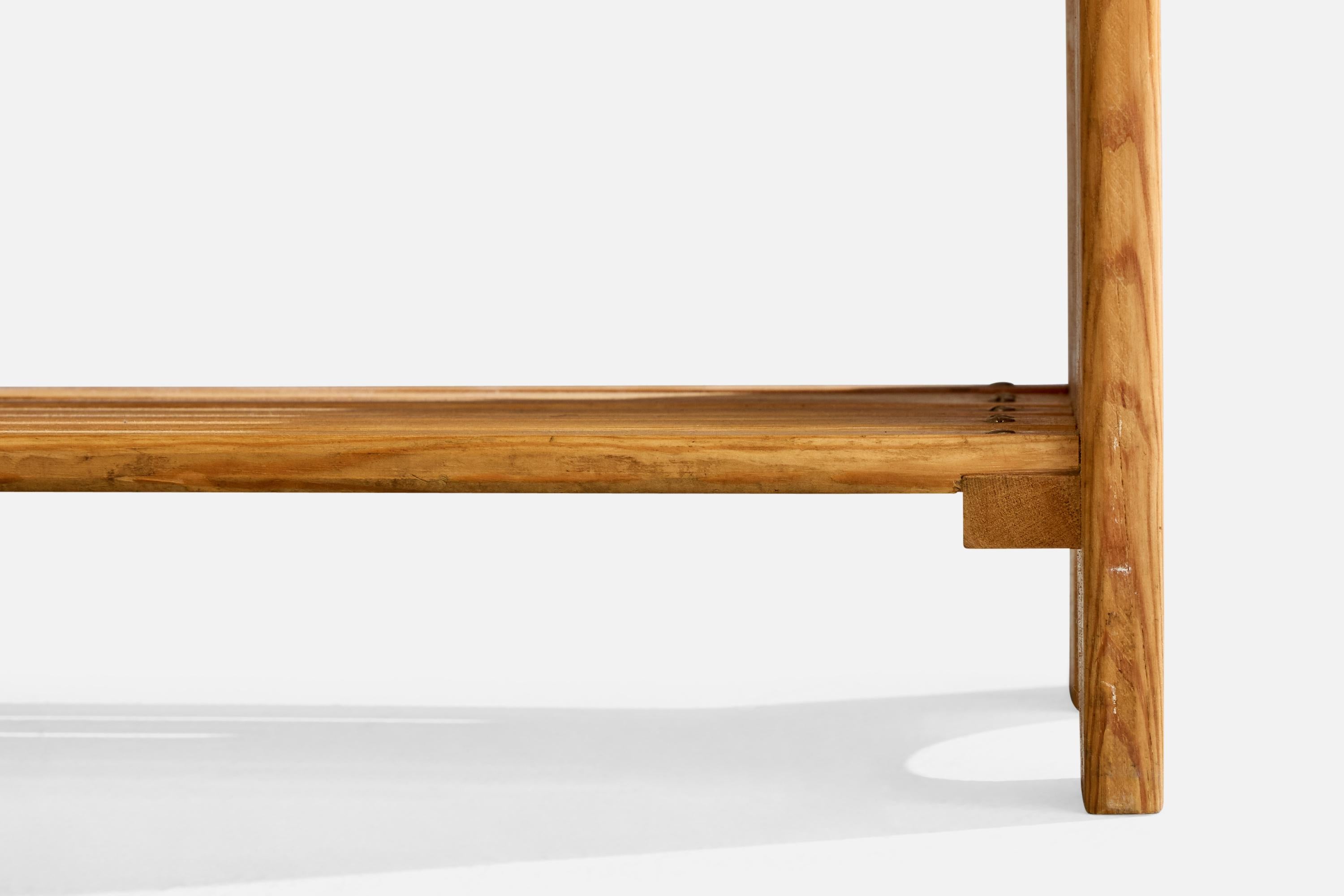 Swedish Designer, Bench, Pine, Sweden, 1970s For Sale 3