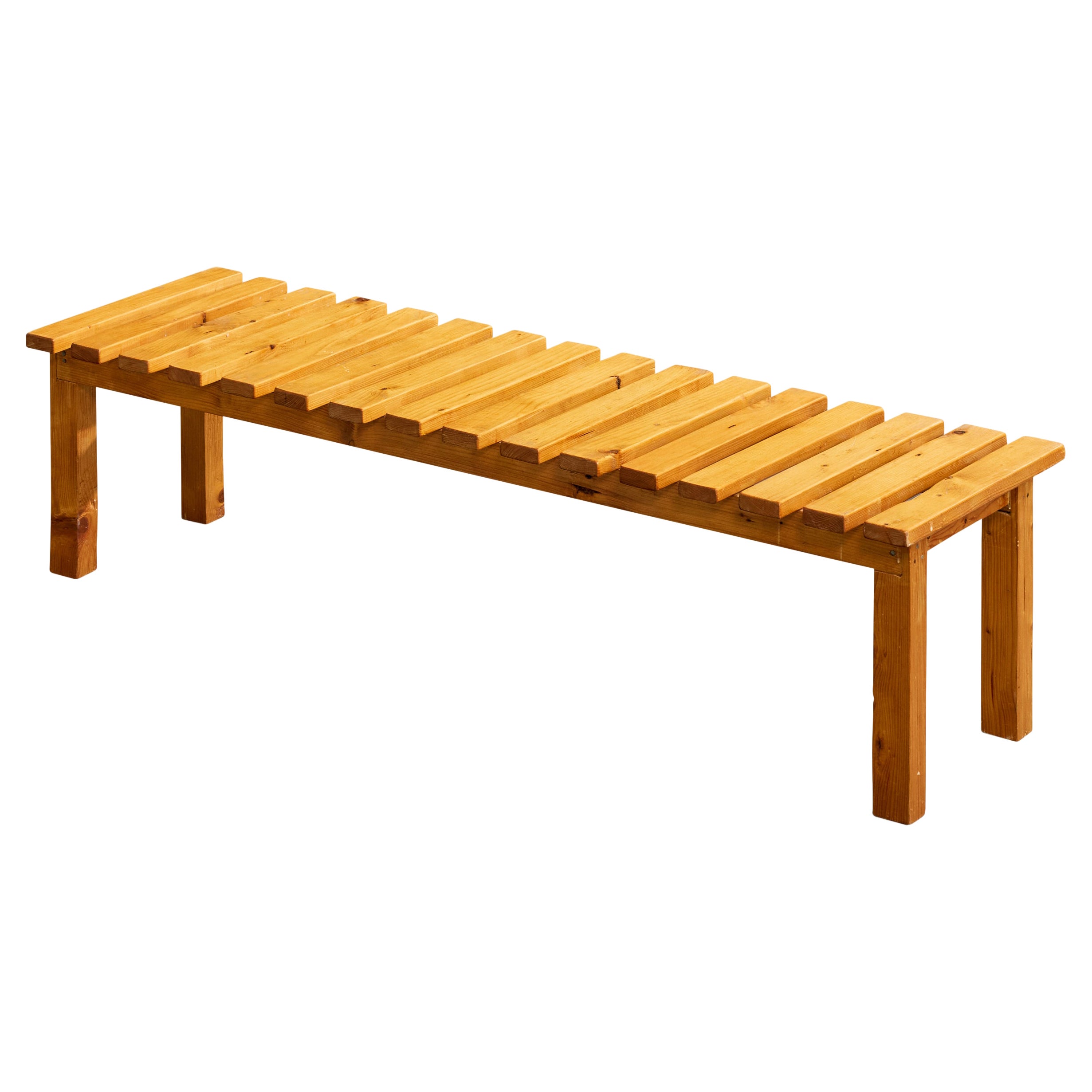 Swedish Designer, Bench, Pine, Sweden, 1970s