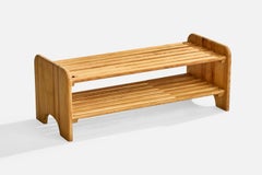 Swedish Designer, Bench, Pine, Sweden, 1970s