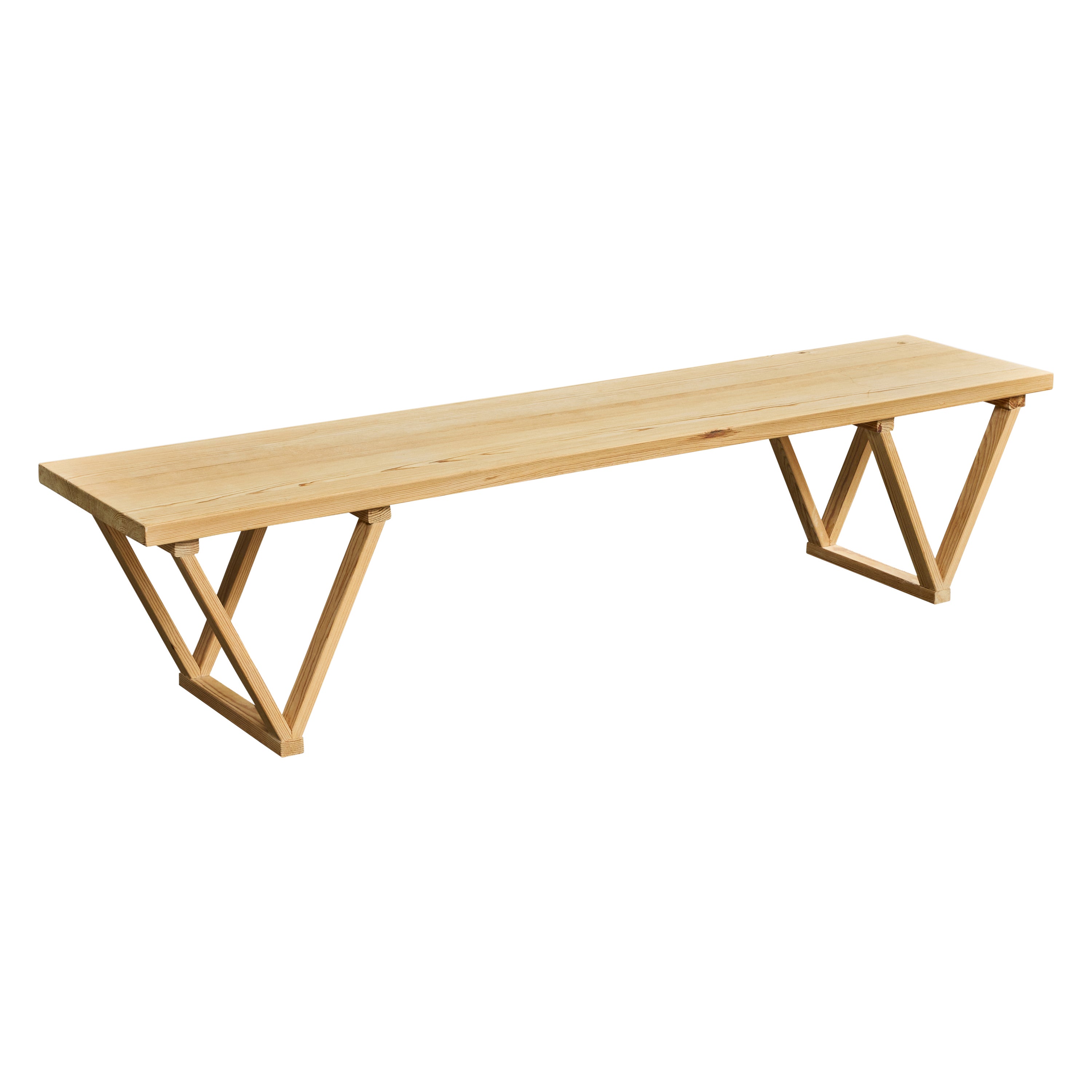 Swedish Designer, Bench, Pine, Sweden, 1990s