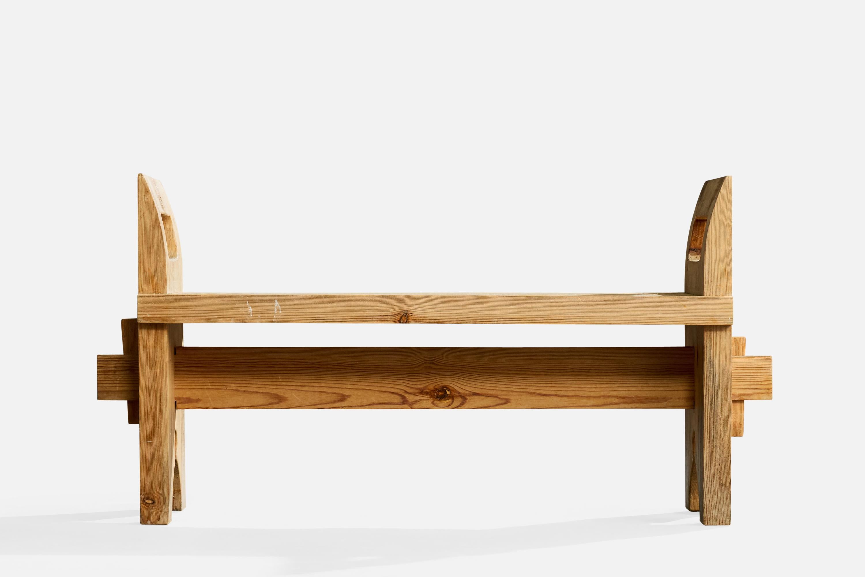Swedish Designer, Benches, Pine, Sweden, 1970s en vente 1