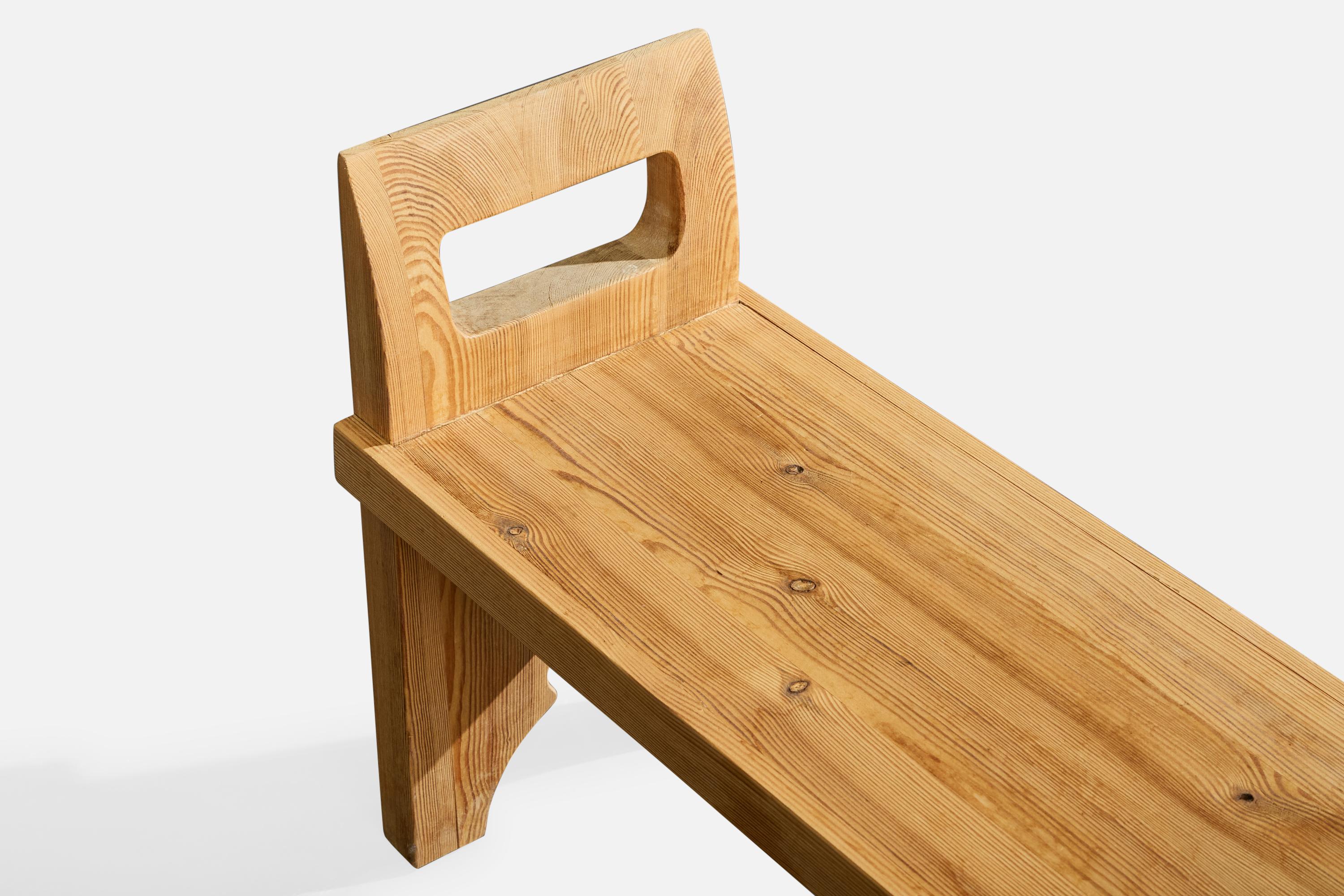 Swedish Designer, Benches, Pine, Sweden, 1970s en vente 2