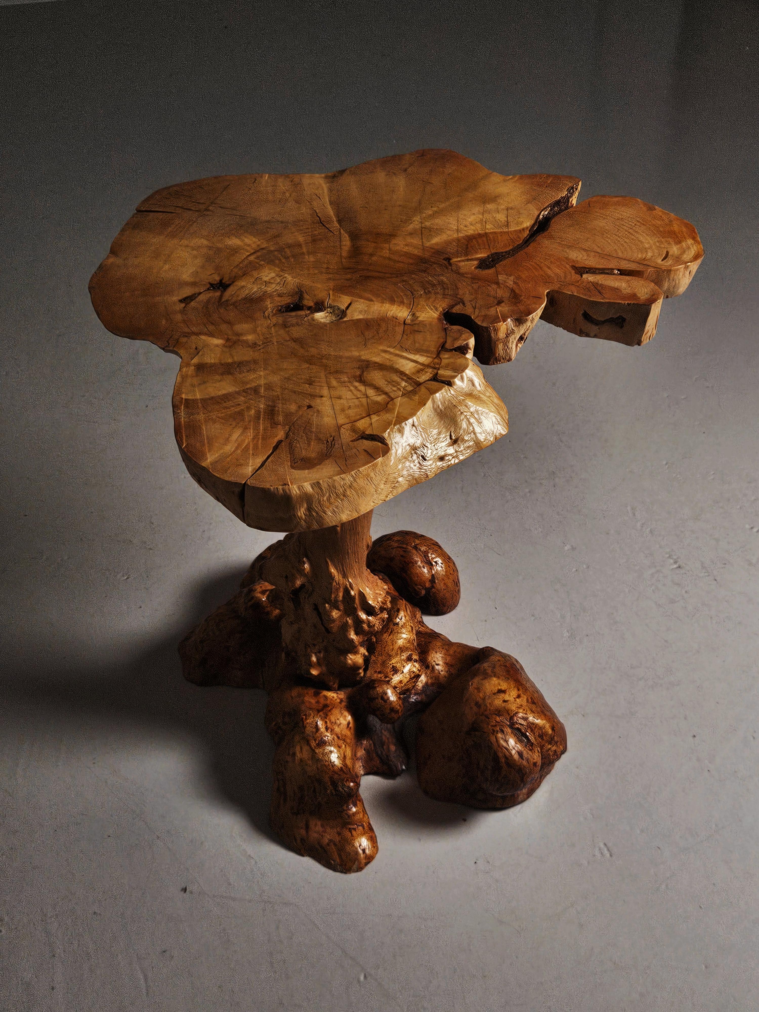 Swedish designer birch birl table, 1930s For Sale 3