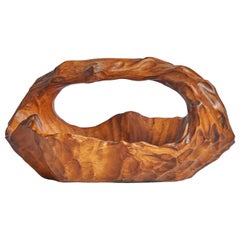 Swedish Designer, Bowl, Burl Wood, Sweden, 1960s