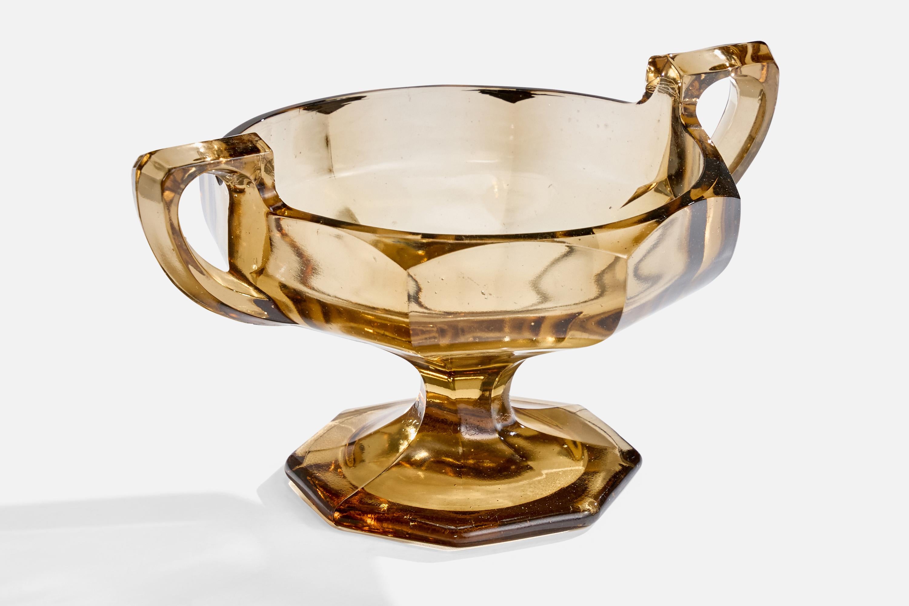 A glass bowl designed and produced in Sweden, c. 1930s.

Overall Dimensions (inches): 5.0