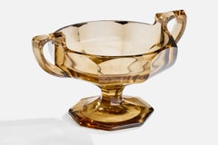 Schwedischer Designer, Schale, Glas, Schweden, 1930er Jahre