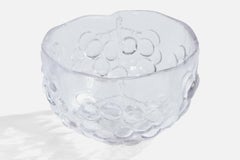 Swedish Designer, Bowl, Glass, Sweden, 1950s