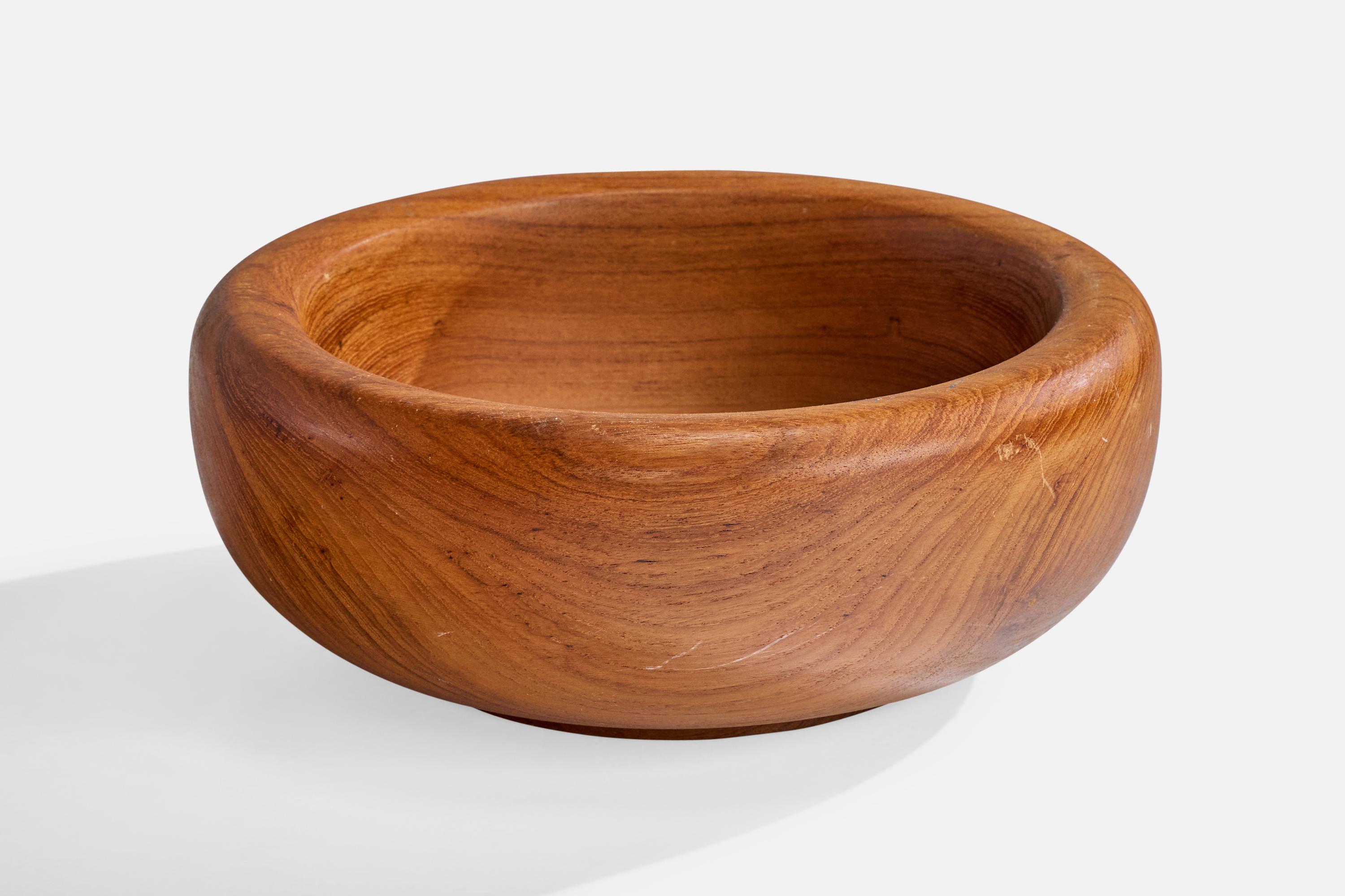 Mid-Century moderno Ciotola di design svedese, Teak, Svezia, anni '50 in vendita