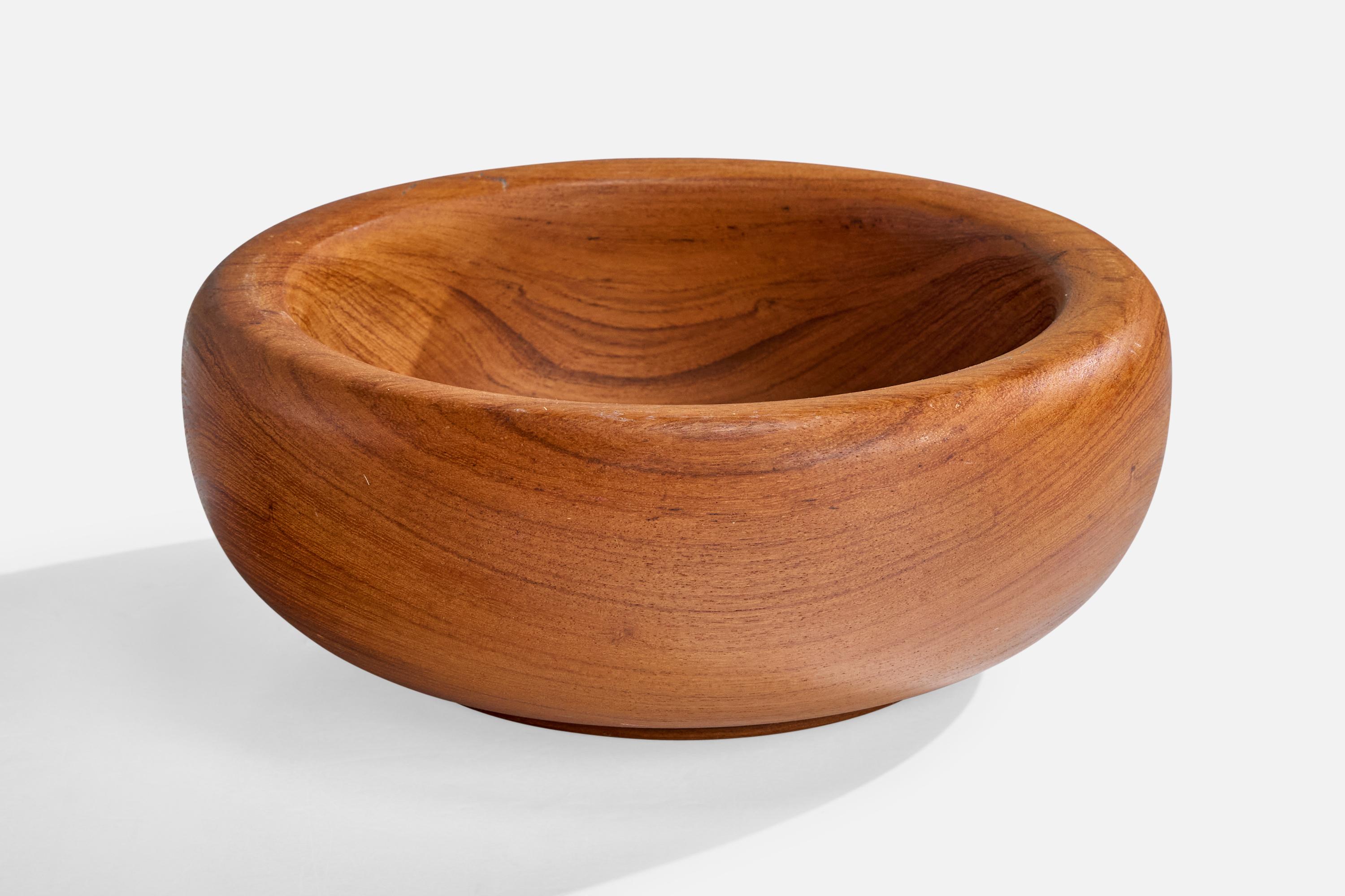 Svedese Ciotola di design svedese, Teak, Svezia, anni '50 in vendita