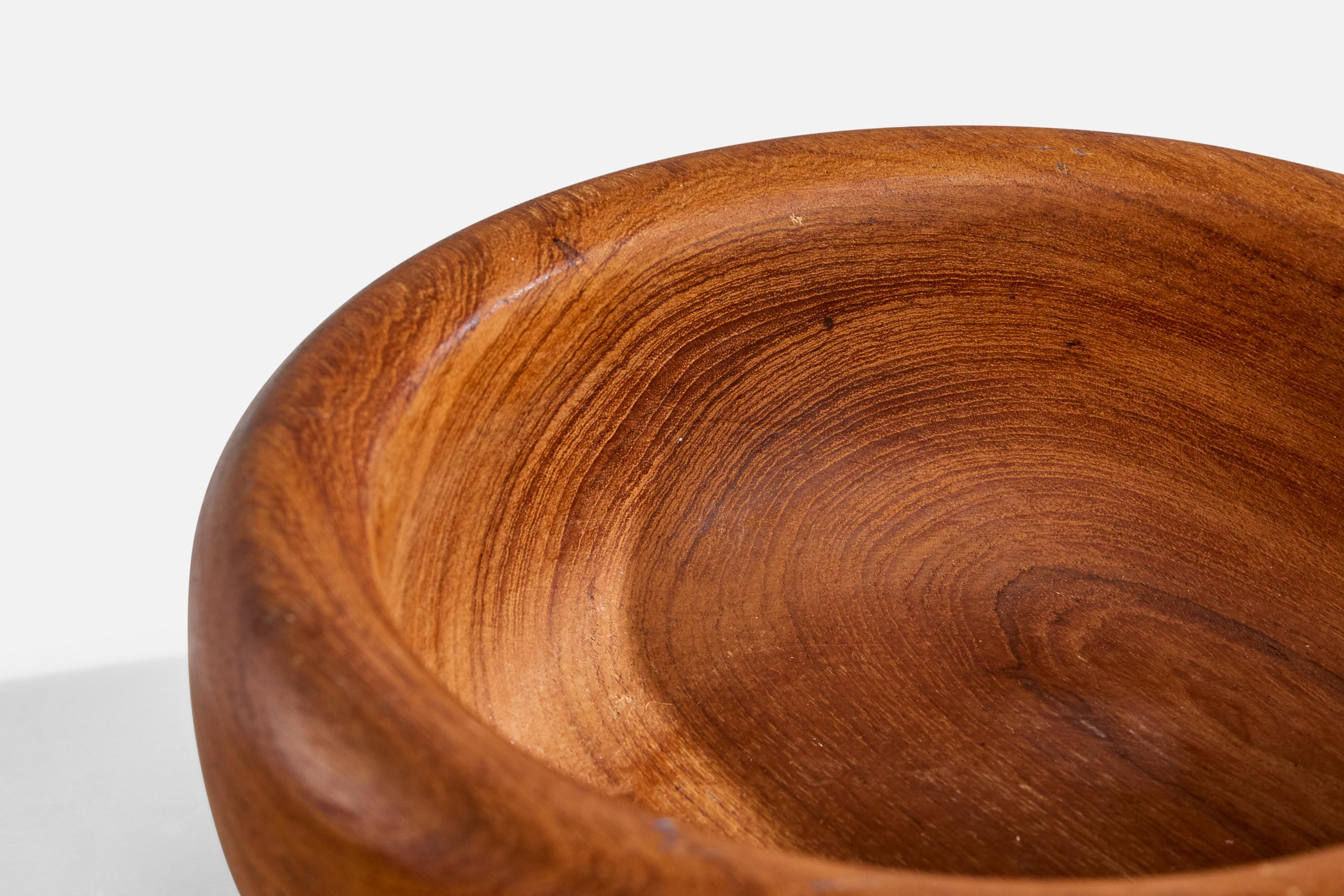 Ciotola di design svedese, Teak, Svezia, anni '50 in vendita 2