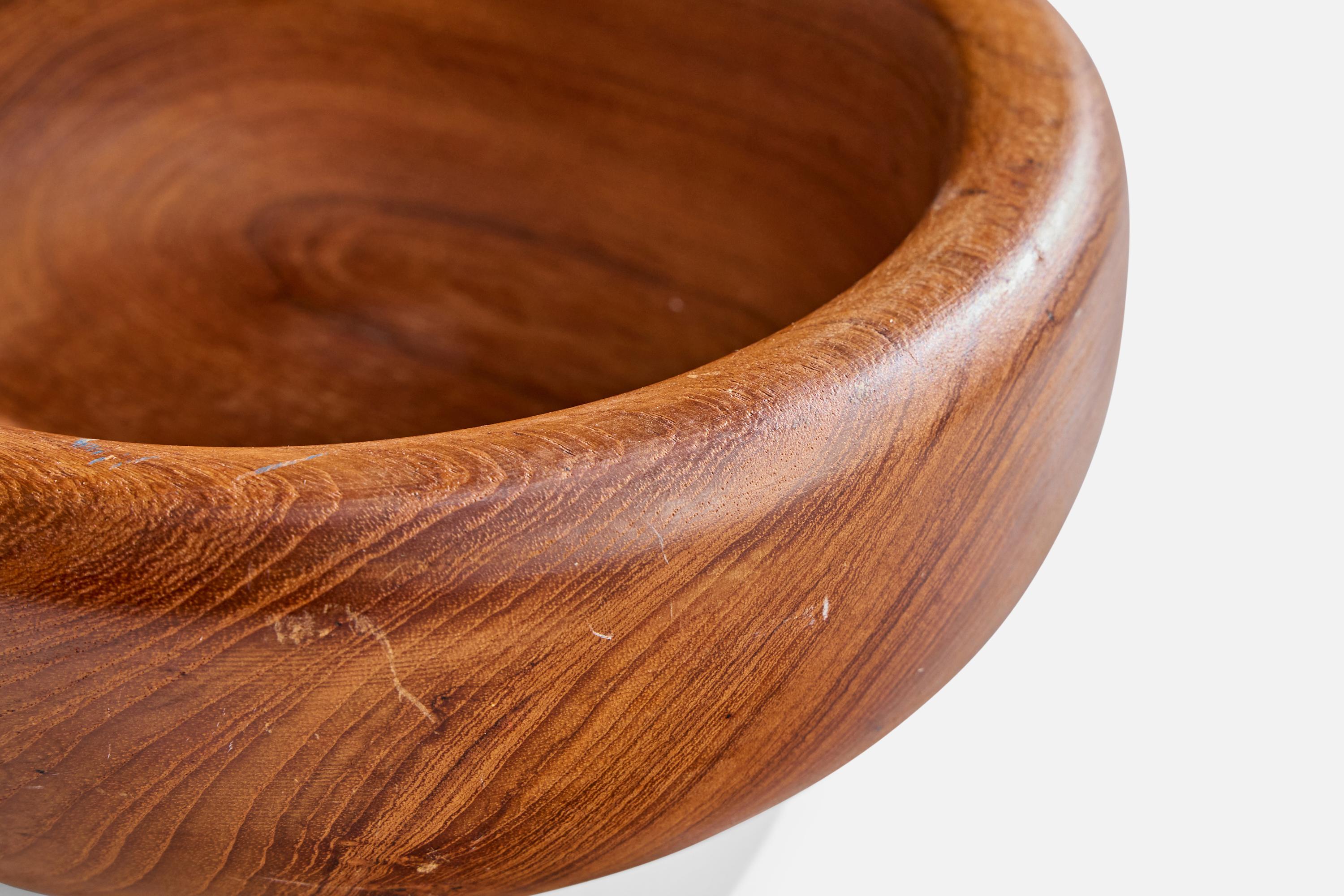Ciotola di design svedese, Teak, Svezia, anni '50 in vendita 3