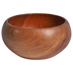 Ciotola di design svedese, Teak, Svezia, anni '50