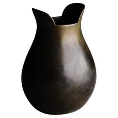 Vaso in bronzo di design svedese di Ciselörerna Nyköping, 1953