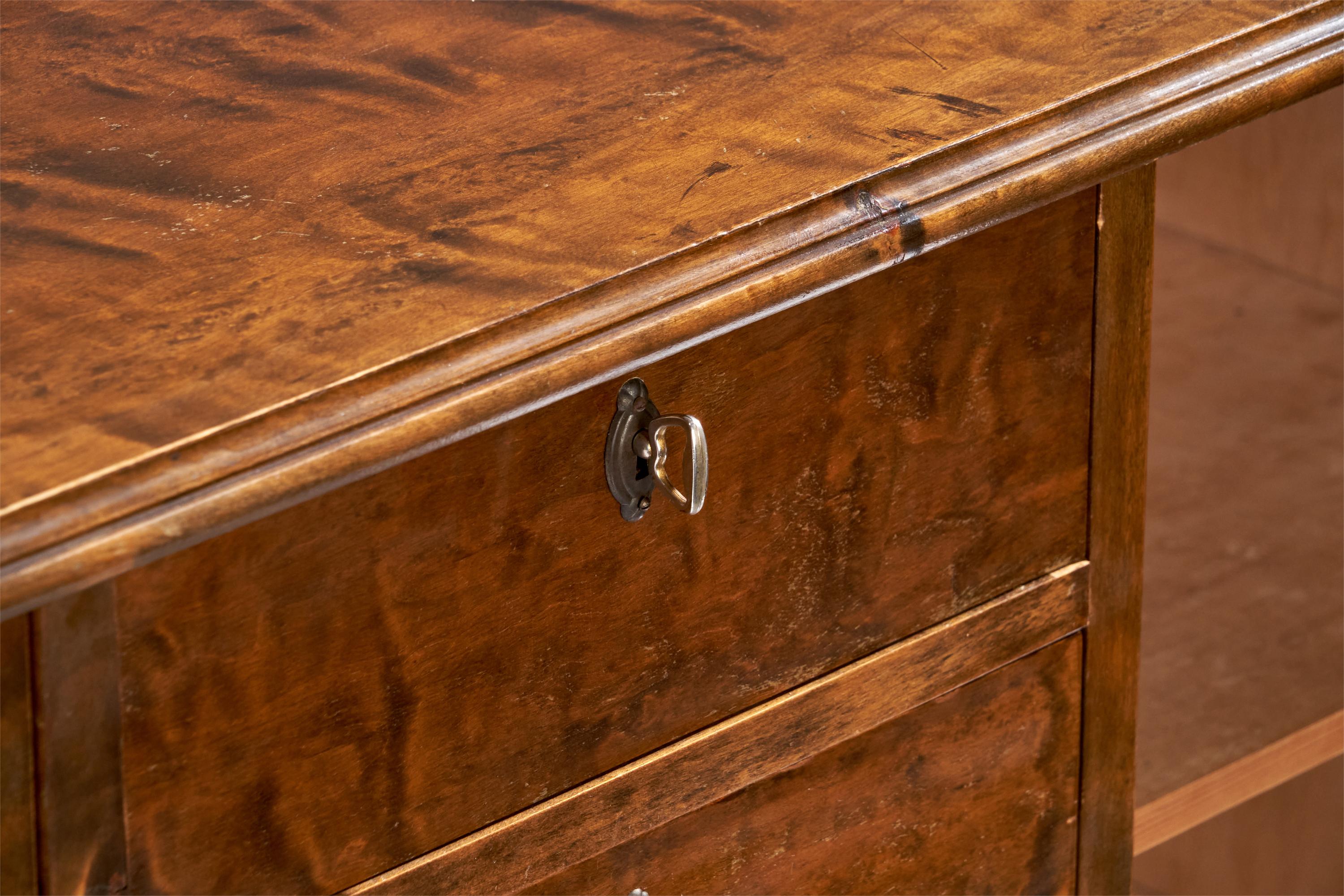 Schwedischer Designer, Schrank, Birke, Metall, Schweden, 1930er Jahre 2
