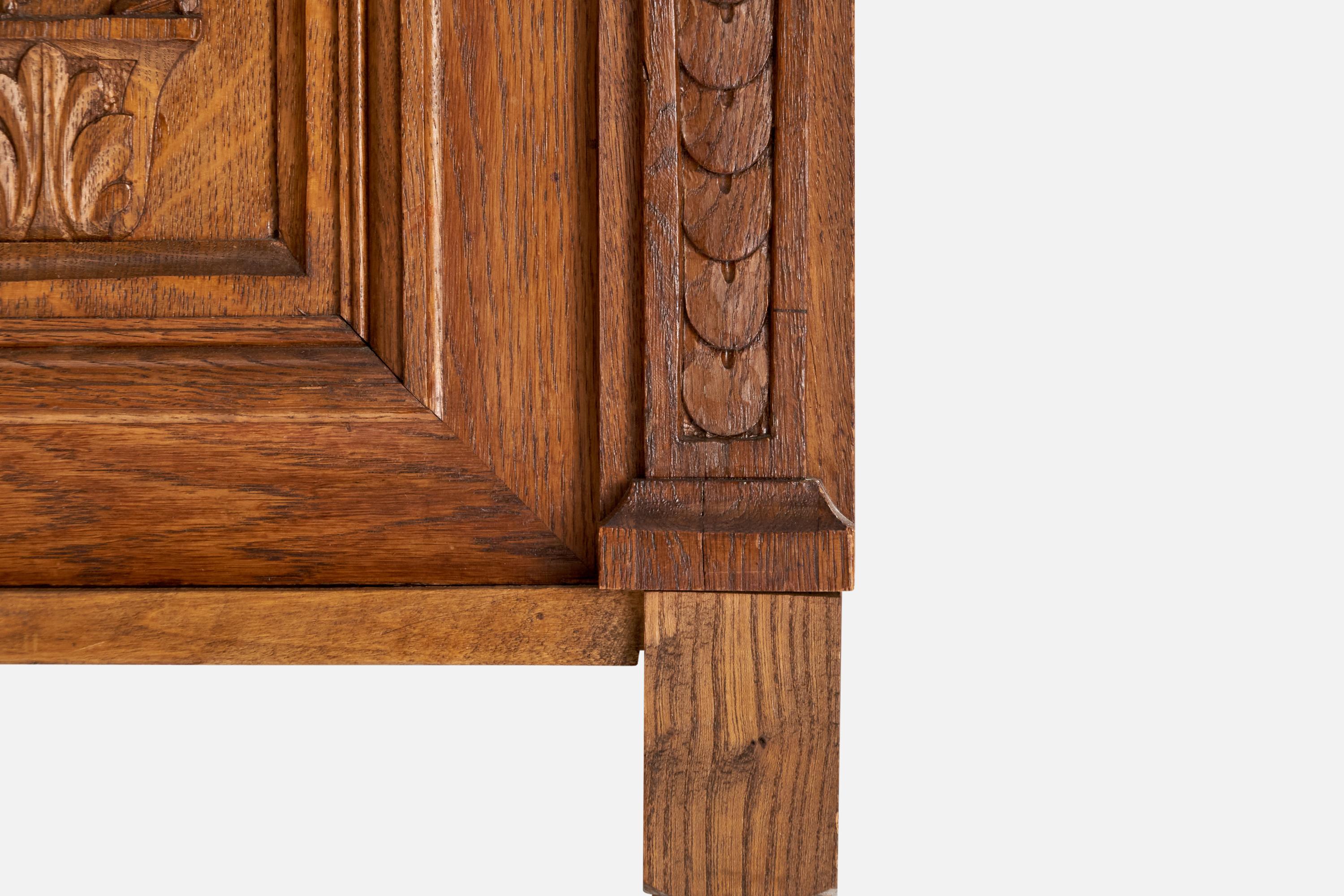 Armadio di design svedese, quercia, Svezia, anni '1920 in vendita 5