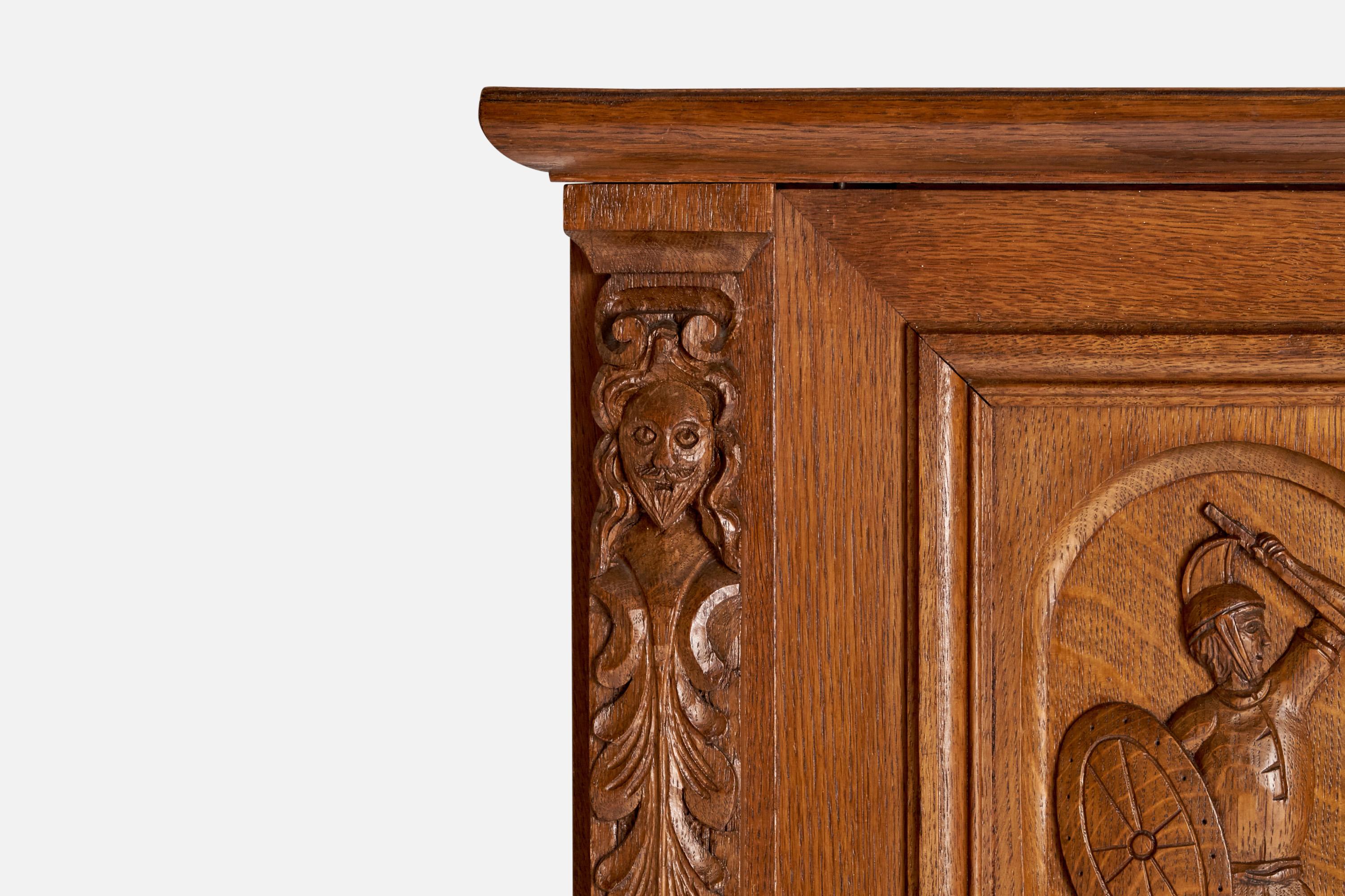 Quercia Armadio di design svedese, quercia, Svezia, anni '1920 in vendita