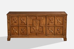 Swedish Designer, Cabinet, Oak, Sweden, 1940s