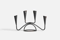Swedish Designer, Candelabra, Iron, Sweden, 1940s