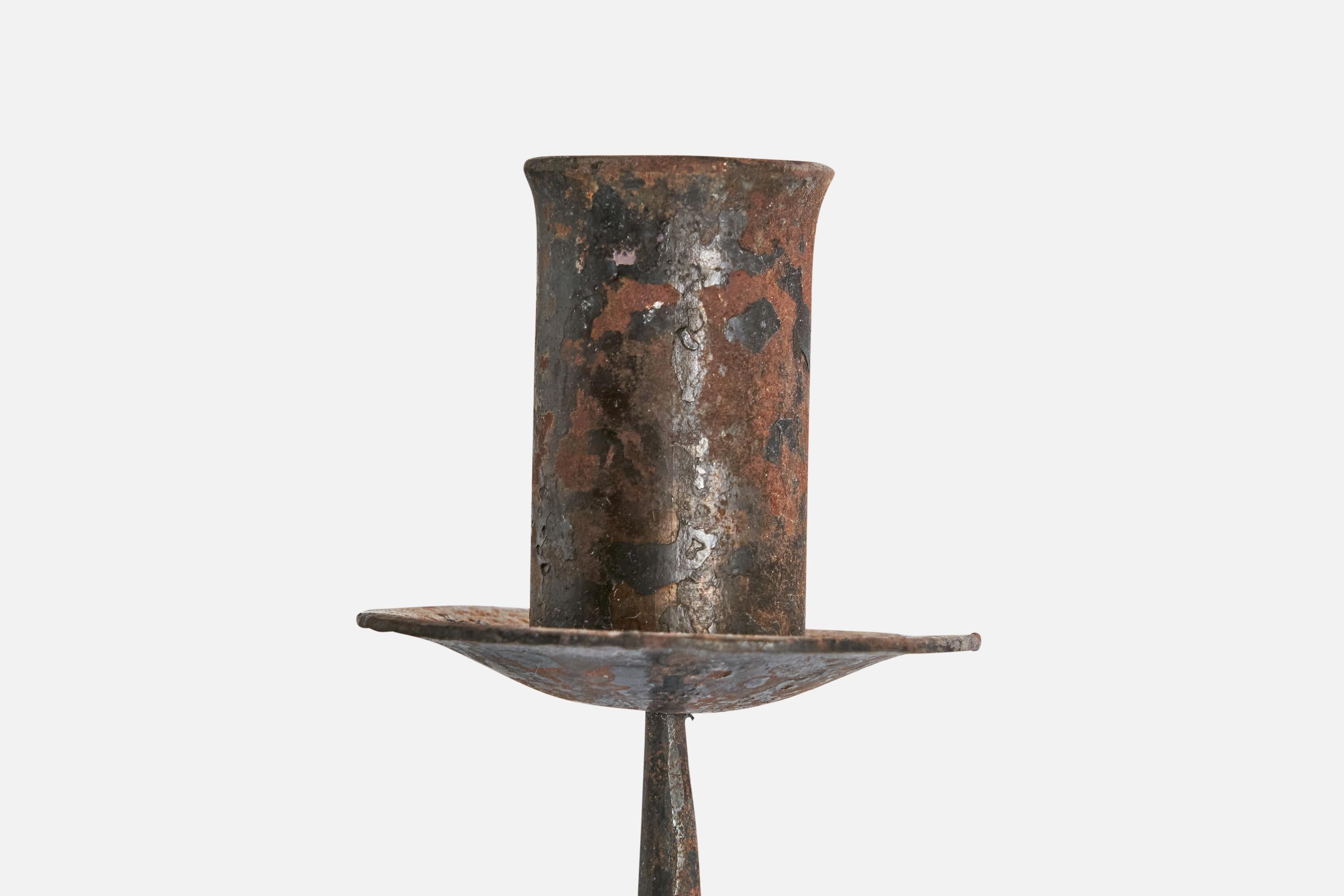 Fer Créateur suédois, candélabre, fer, Suède, années 1940 en vente