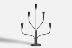 Swedish Designer, Candelabra, Painted Iron, Sweden, 1940s