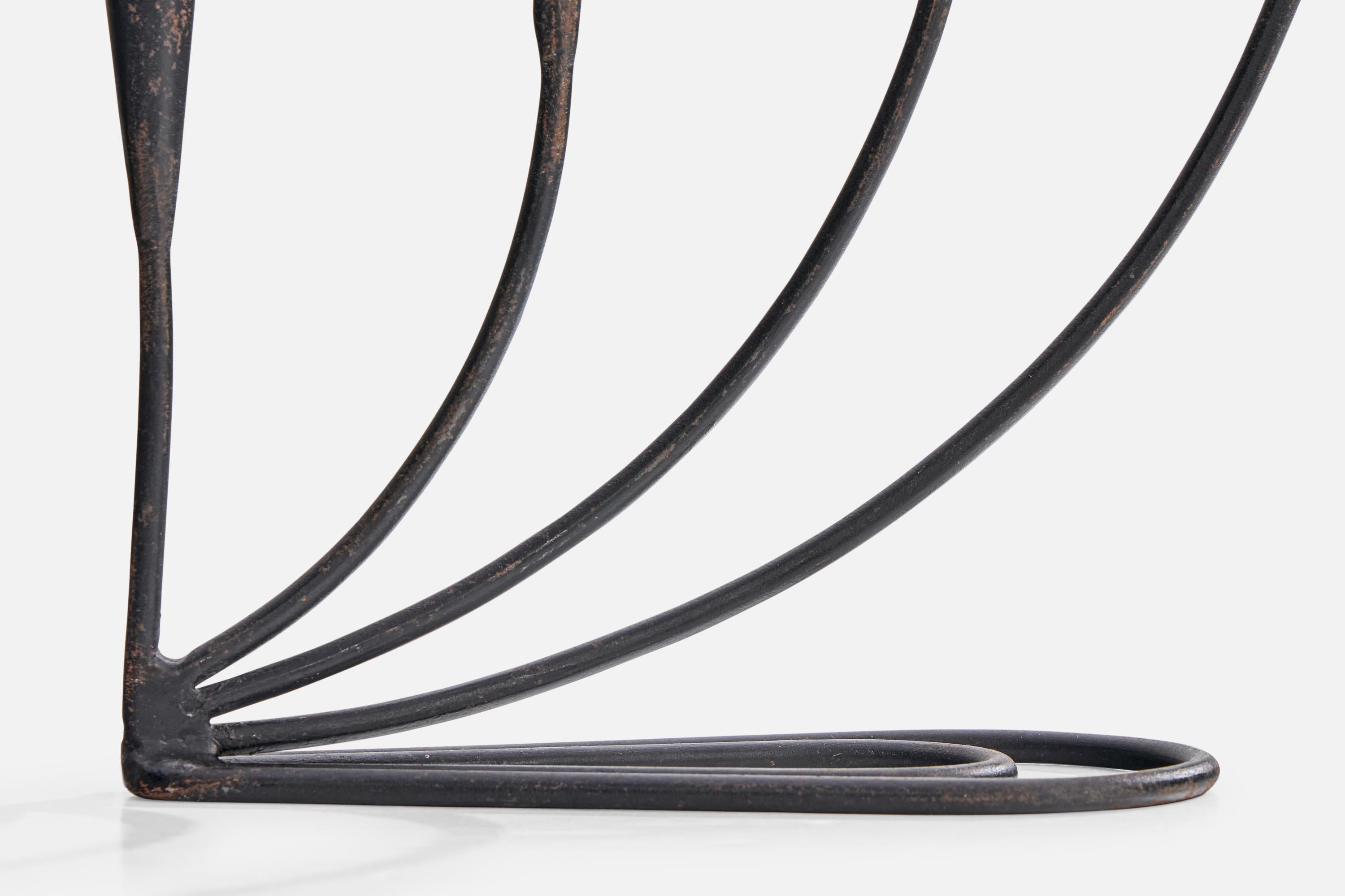 Candelabro di design svedese, ferro dipinto, Svezia, anni '1960 in vendita 3