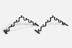 Swedish Designer, Candelabras, Cast Iron, Sweden, 1930s