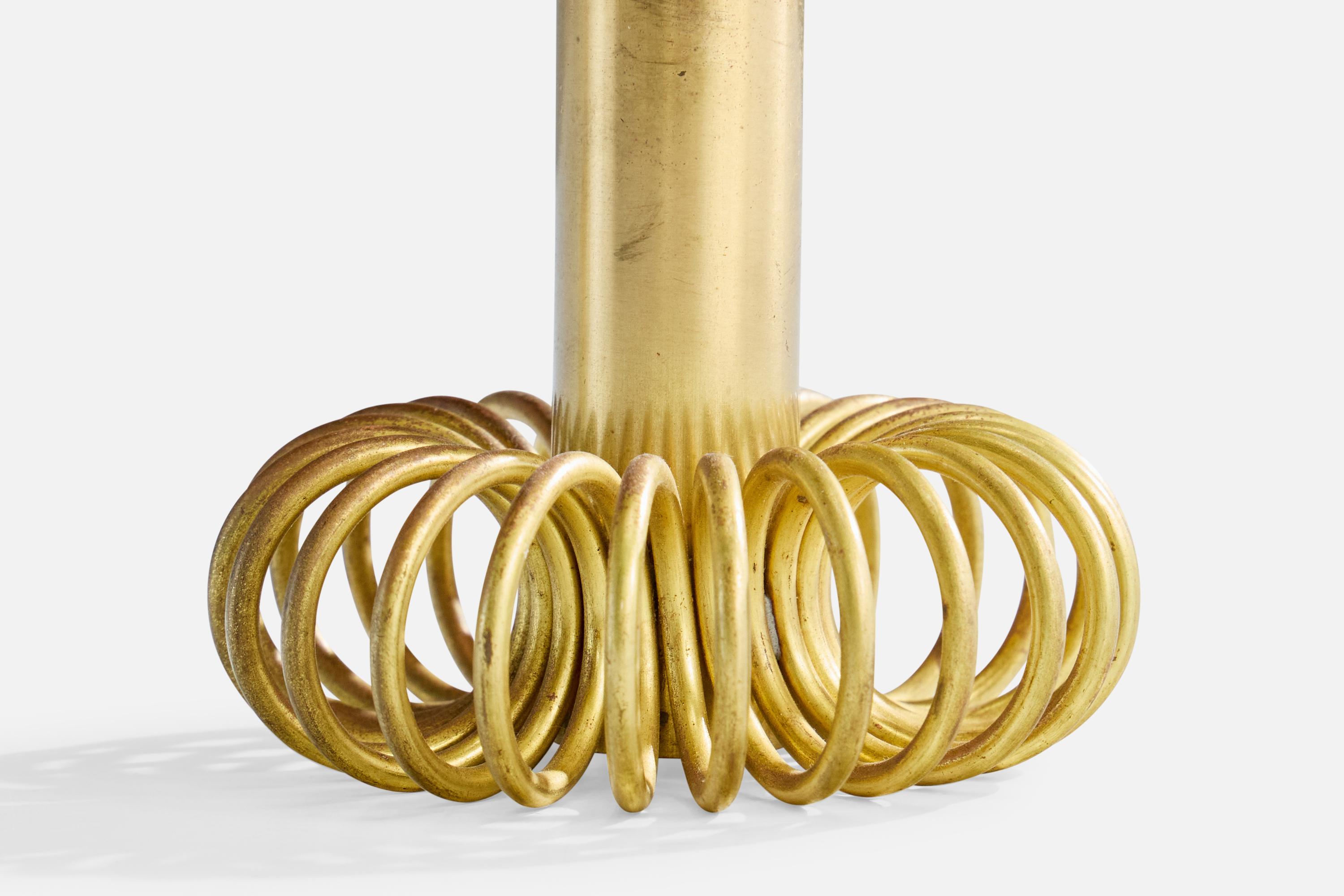 Diseñador sueco, candelabros, latón, Suecia, años 1950 en venta 3