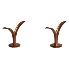 Candelieri di design svedese, rame, Svezia, anni '50