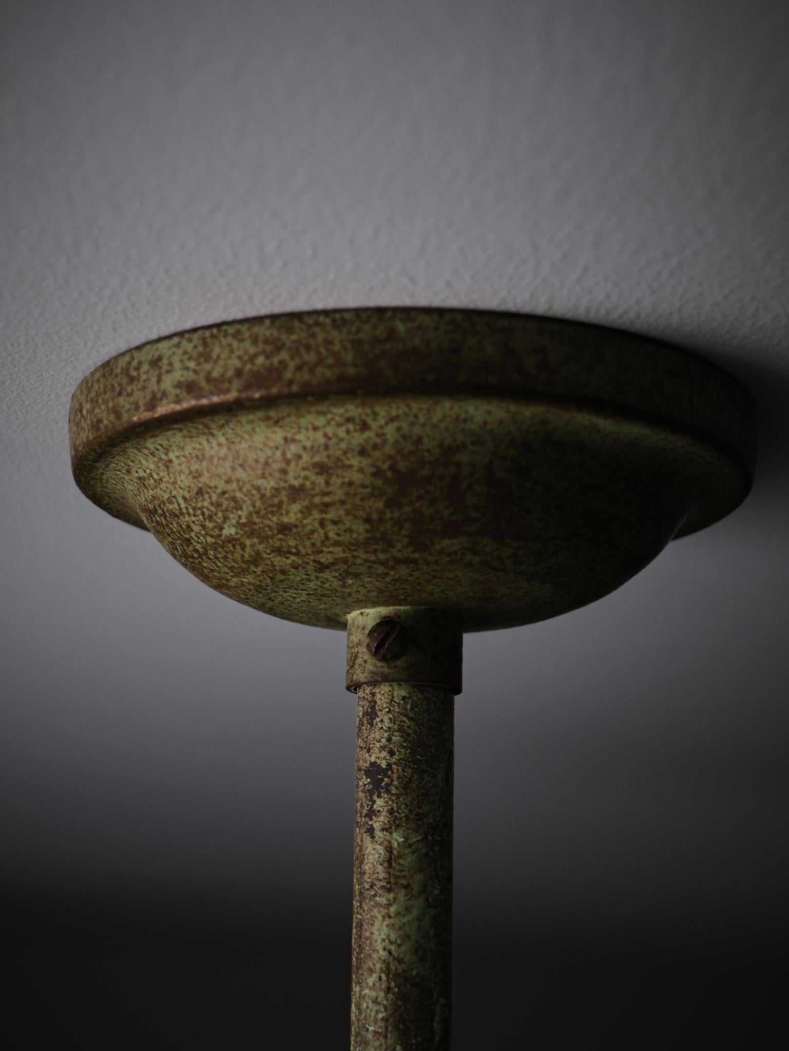 Plafonnier suédois '1252' de Bjerkås Armatur, années 1940 en vente 5